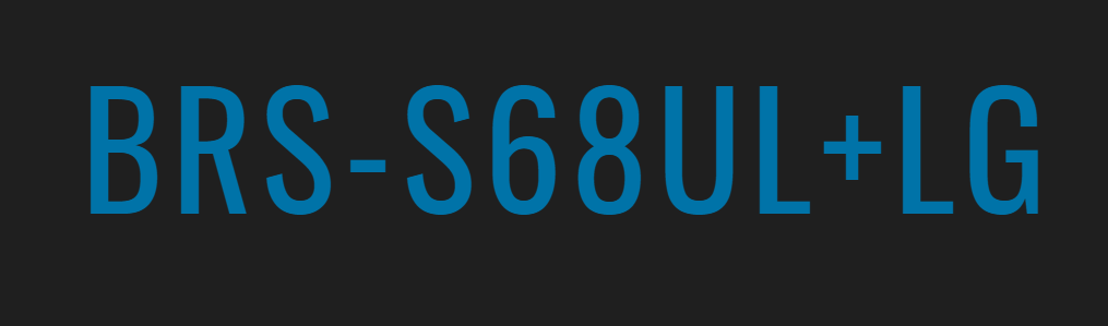 BRS-S68UL+LGのインプレ