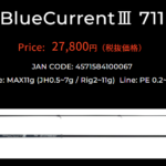 ブルーカレント3 711のインプレ