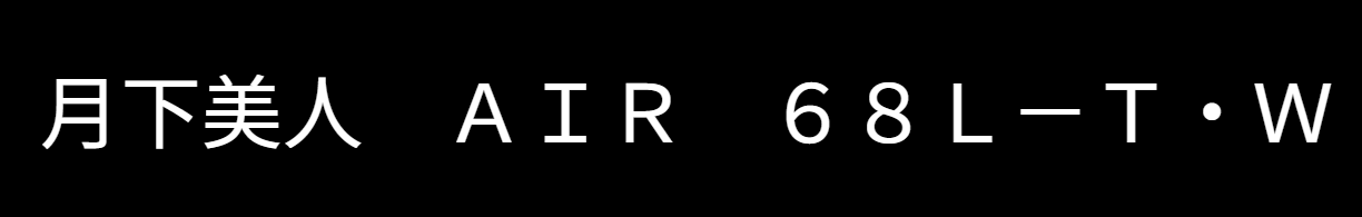 月下美人AIR68L-Tのインプレ